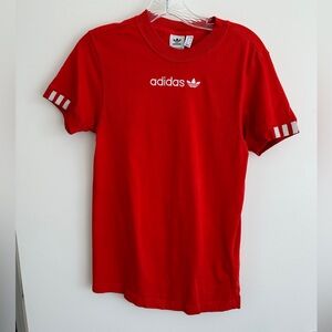 Adidas Originals Coeeze Womens Short Sleeve T-Shirt Active Red Size Extra Small